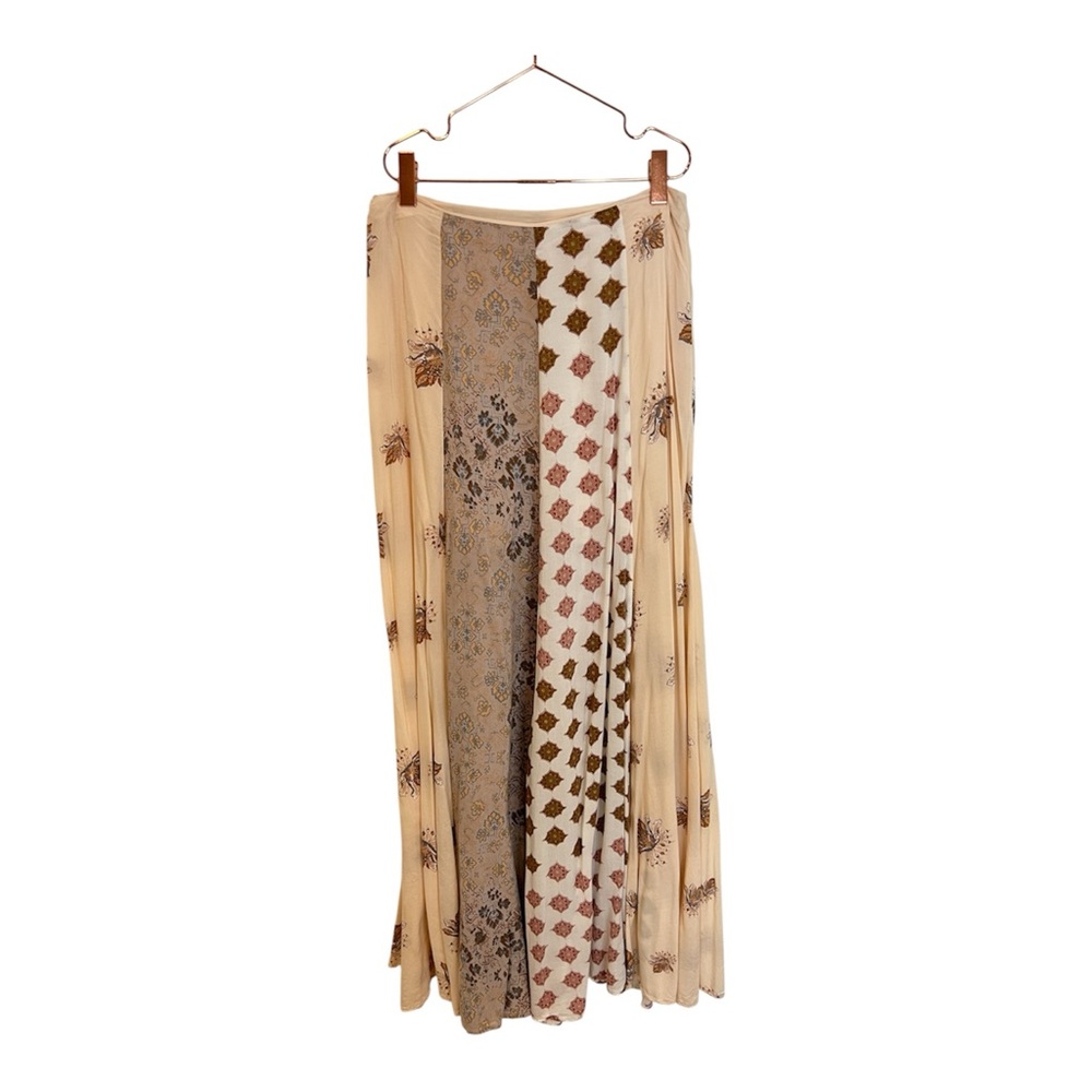 Free People In Full Swing Patchwork Boho Maxi Skirt - Picture 4 of 7